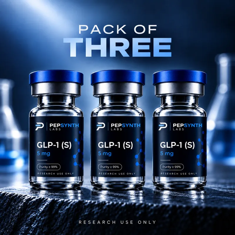 Pepsynth Labs GLP research three-vial pack